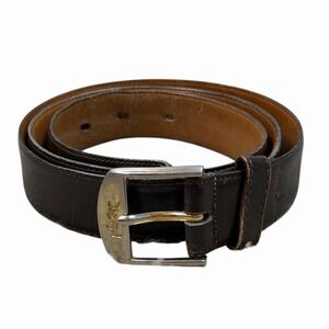 Vintage YSL Yves Saint Laurent Belt 38/95 Brown Saddle Leather